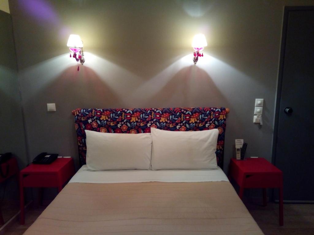 Posteľ alebo postele v izbe v ubytovaní Zappion Hotel