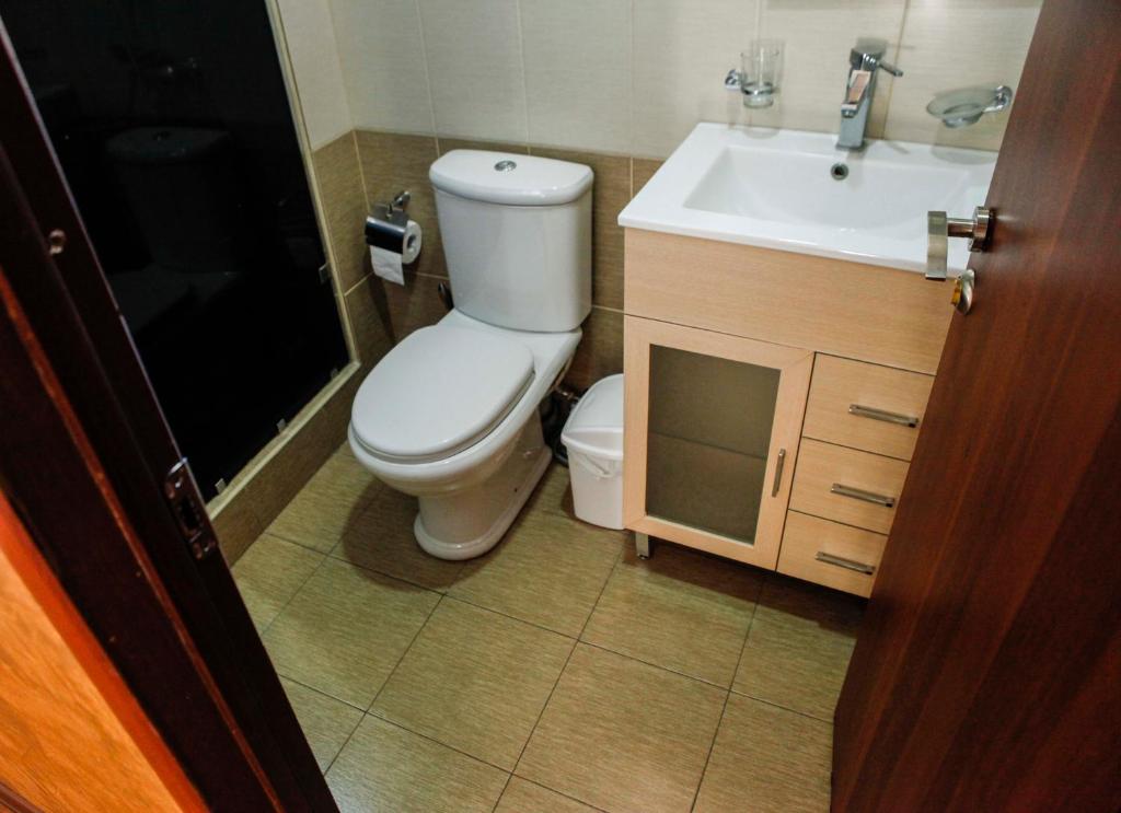 Koupelna v ubytování Family Mini-Hotel Martirosyan's and tours