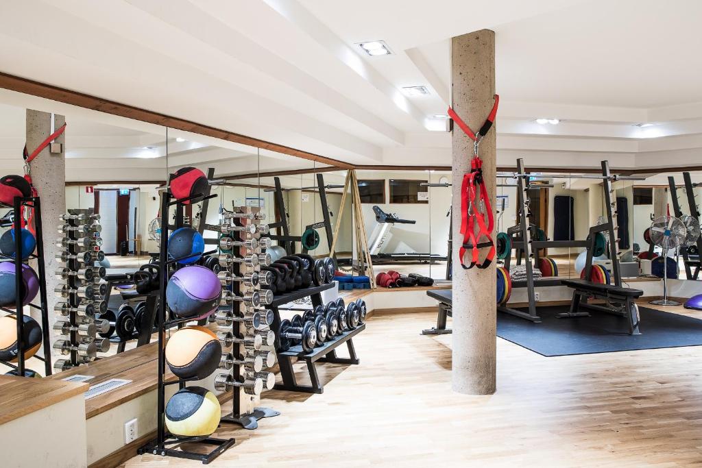 Fitness centrum a/nebo fitness zařízení v ubytování Öijared Resort