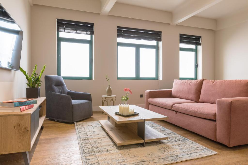 Posezení v ubytování Klepsydra Urban Suites