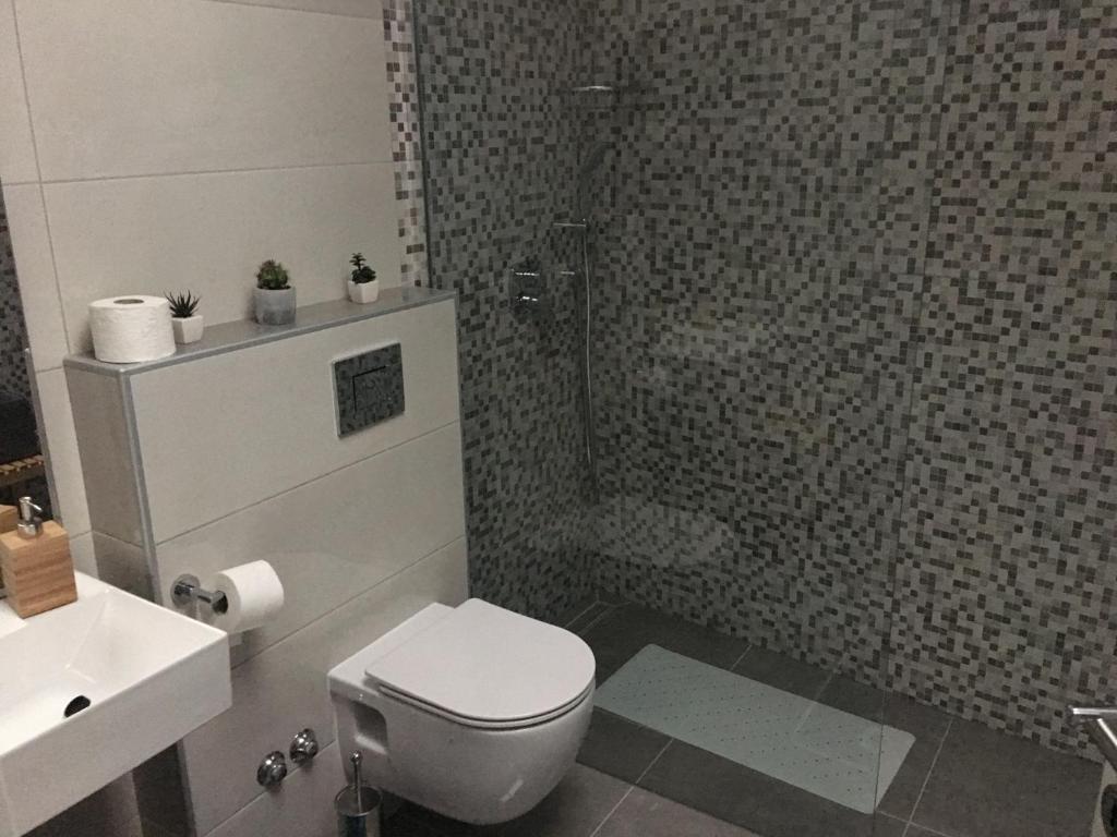Koupelna v ubytování Studio apartman Dado