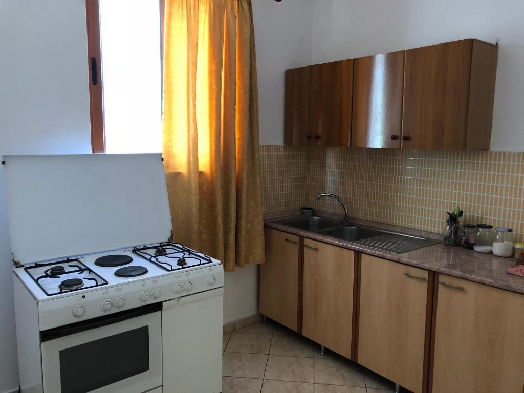 Kuchyň nebo kuchyňský kout v ubytování Guest House "Pisha"