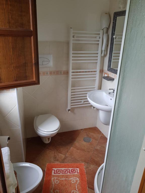 Koupelna v ubytování Locanda Aria del Re