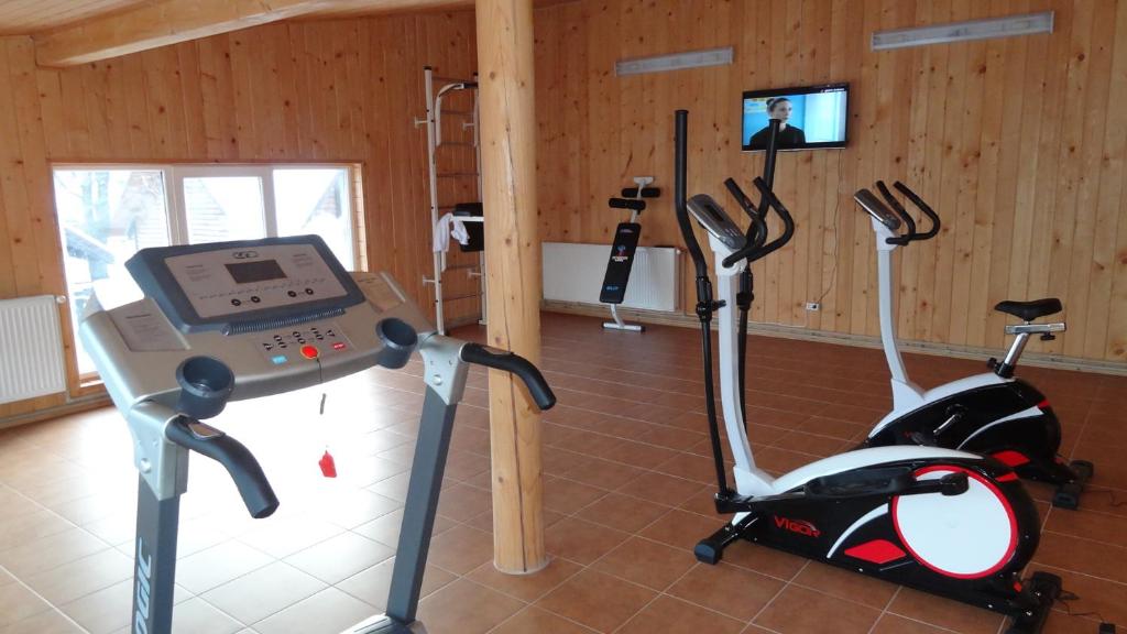 Fitness centrum a/nebo fitness zařízení v ubytování Sadyba Zatyshna
