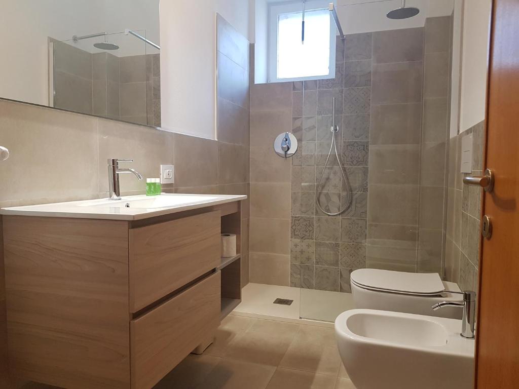 Koupelna v ubytování Hotel Pedretti