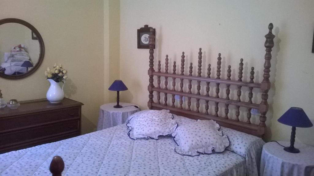 Postel nebo postele na pokoji v ubytování Habitacion Privada en Piso Familiar