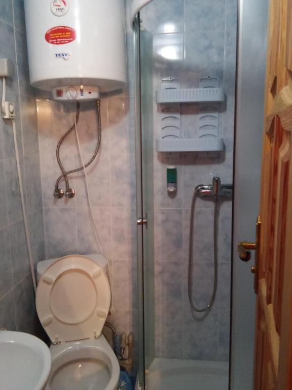 Koupelna v ubytování Sadyba Zatyshna