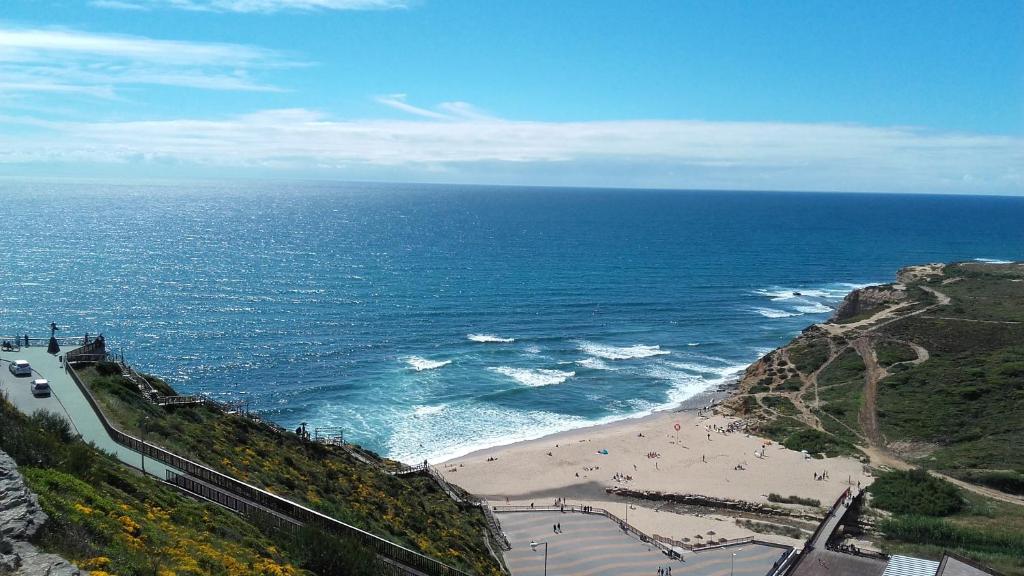 エリセイラにあるEriceira Vibesの海岸と海の空中を望む