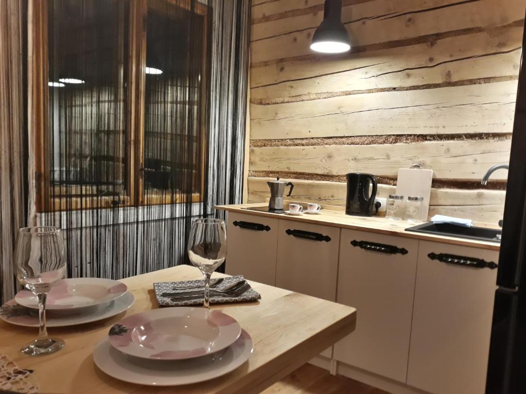 Kuchyň nebo kuchyňský kout v ubytování Schody Do Nieba