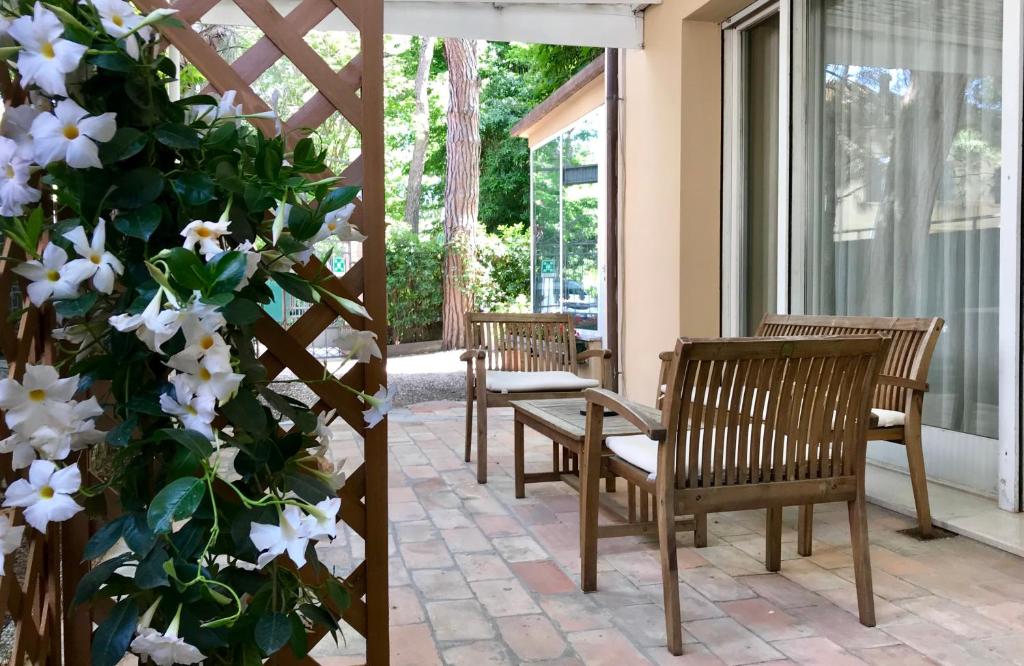 Balkón nebo terasa v ubytování Hotel Garni Picnic