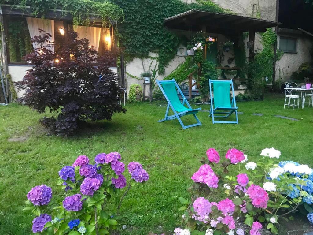 Vonkajšia záhrada v ubytovaní La casa del cuore