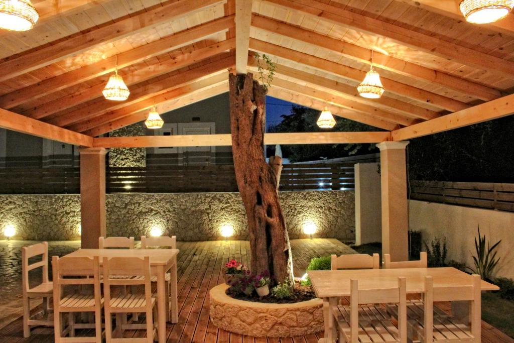 A seating area at Astrakeroula Corfu