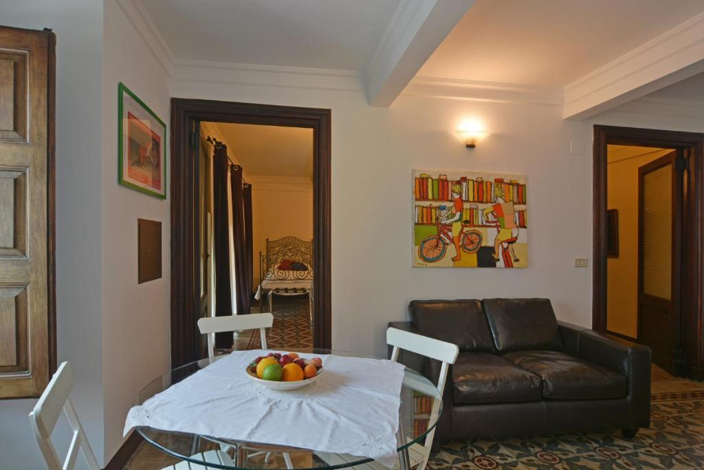 Posezení v ubytování B&B di Charme Camelie Palazzo Nicotra