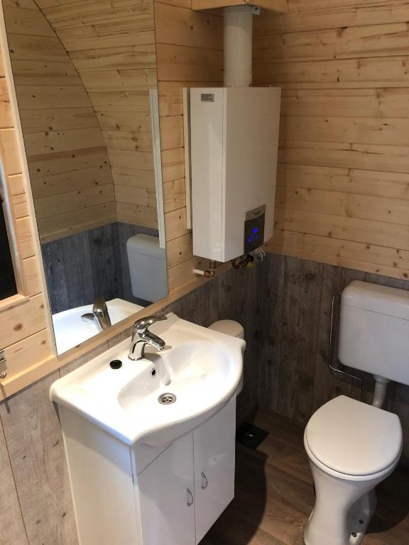 Koupelna v ubytování Camping Ginsterveld