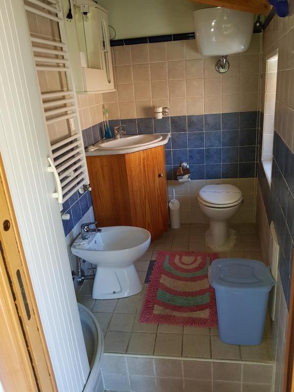 Koupelna v ubytování Locanda Aria del Re
