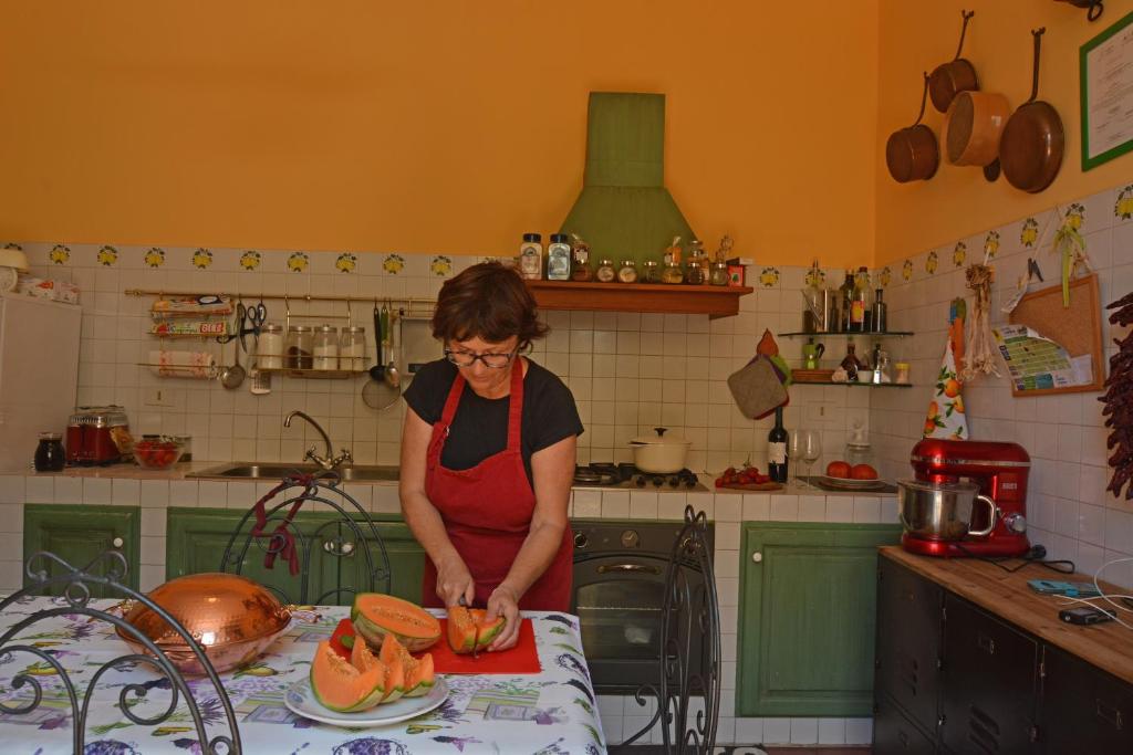 Kuchyň nebo kuchyňský kout v ubytování B&B di Charme Camelie Palazzo Nicotra