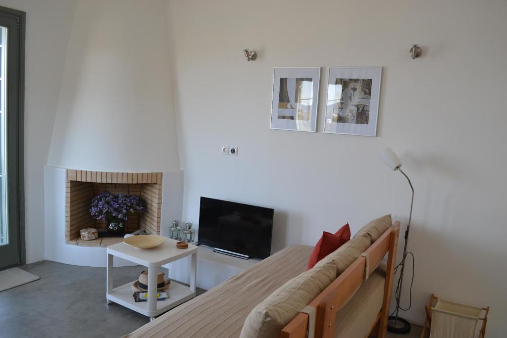 TV a/nebo společenská místnost v ubytování Sea Shelter
