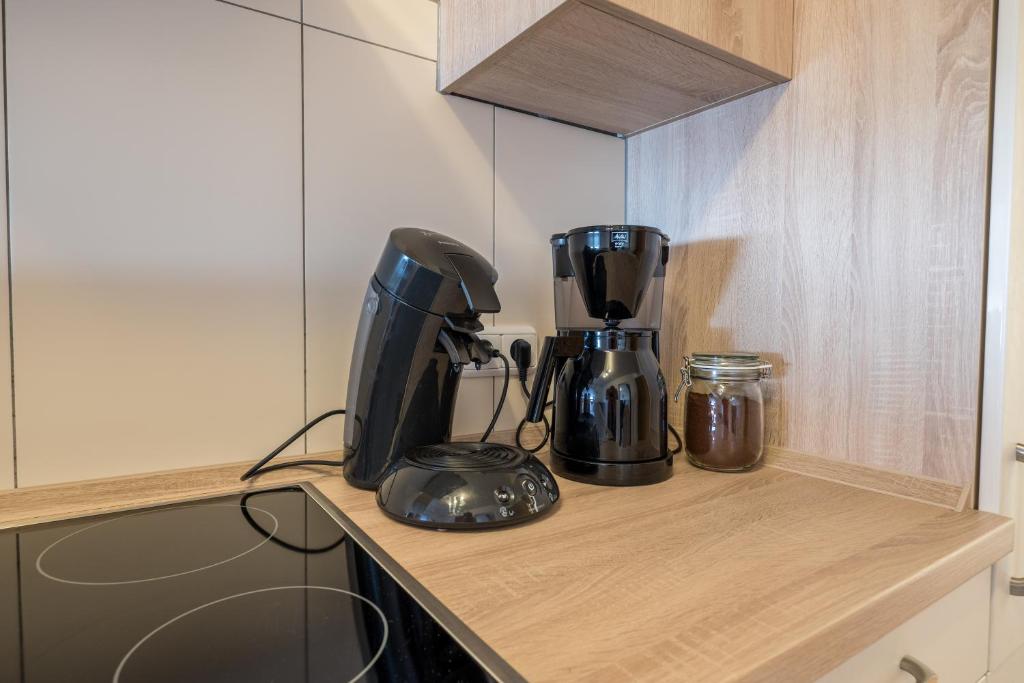 Kuchyň nebo kuchyňský kout v ubytování Ferienhaus Zimmer