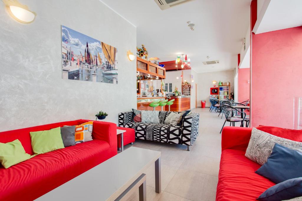 Posezení v ubytování Hotel Sandra