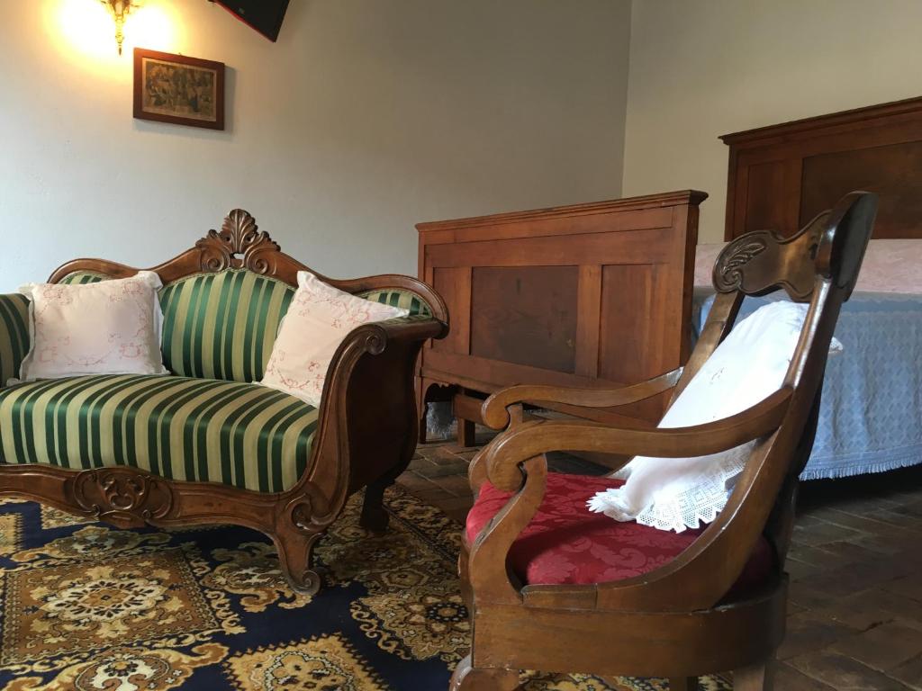 Posezení v ubytování B&B Al Caseificio