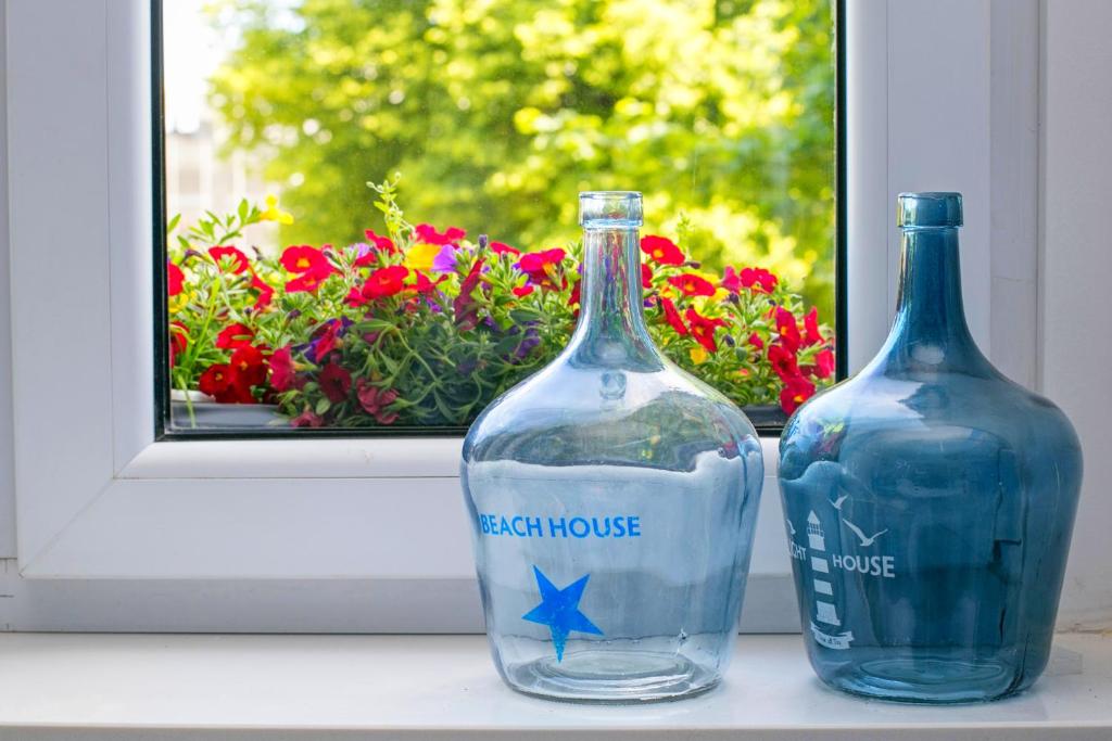 Nápoje v ubytovaní BERG Apartament BLUE GDANSK