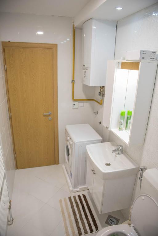Koupelna v ubytování Leader apartment