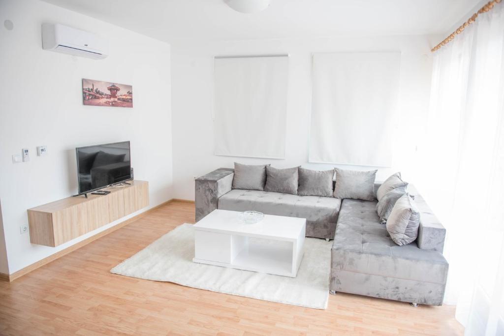 TV a/nebo společenská místnost v ubytování Leader apartment