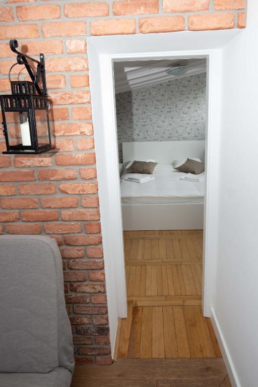 Posezení v ubytování Saska Kępa Apartamenty