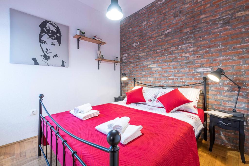 Posteľ alebo postele v izbe v ubytovaní Haus Rustica