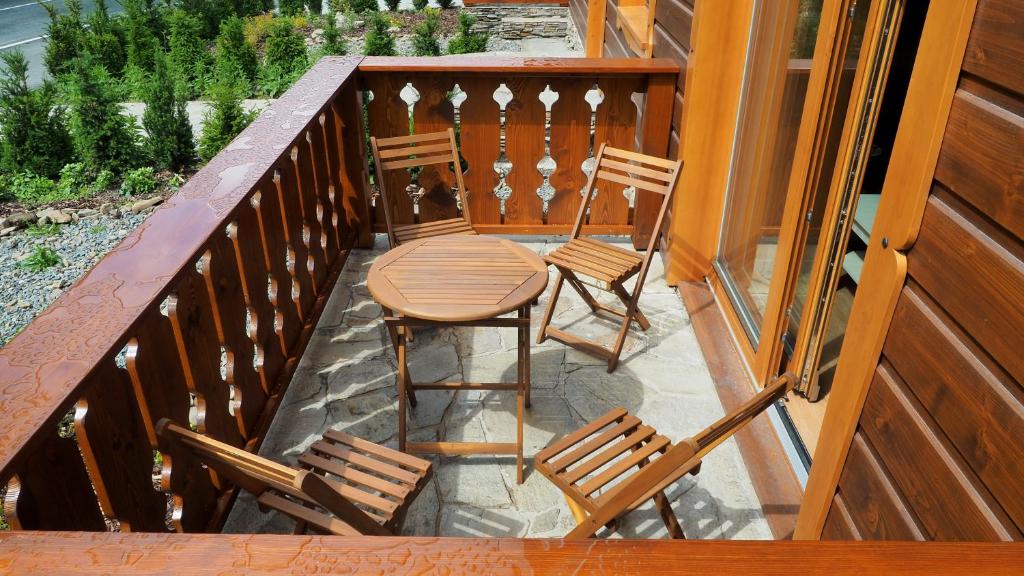 Balkón nebo terasa v ubytování Pod Miloňovou