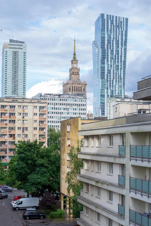 Výhľad na mesto Varšava alebo výhľad na mesto priamo z apartmánu