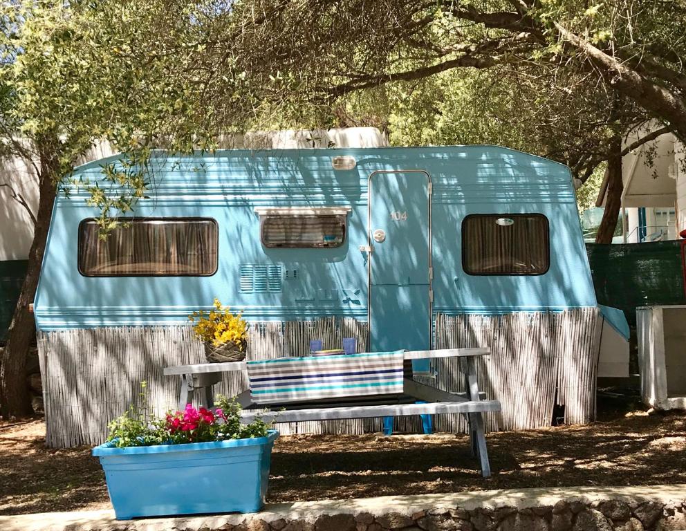 Zahrada ubytování Camping Car Palmasera