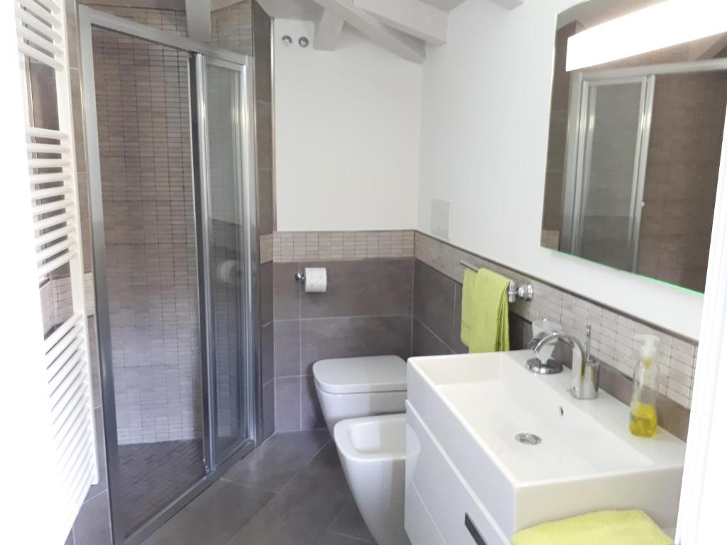 Koupelna v ubytování Residenza Borgo Antico