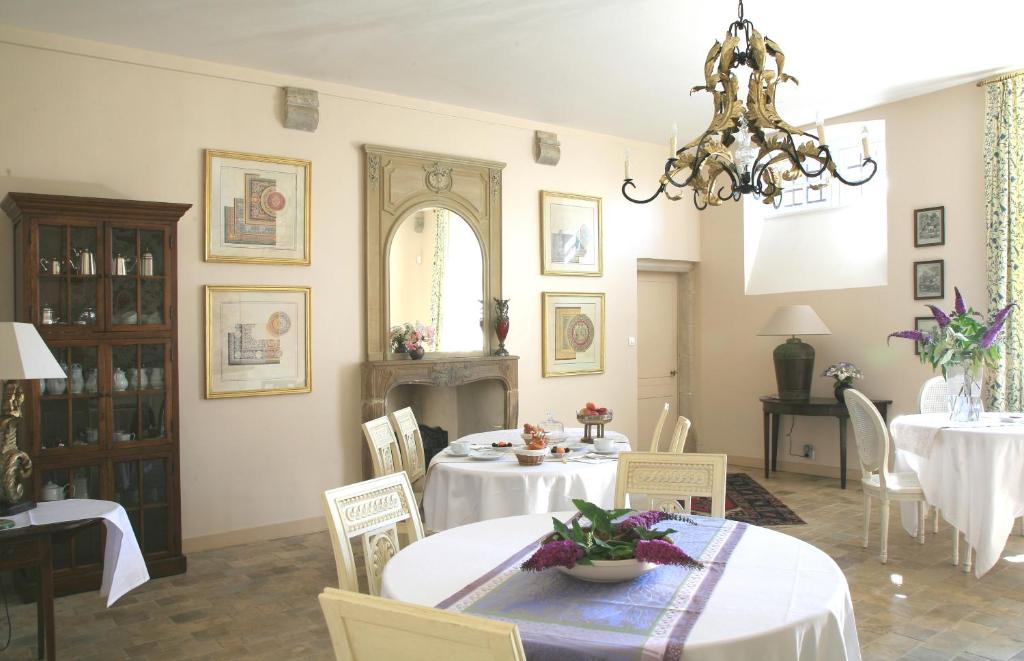 Posezení v ubytování Le Manoir de La Fieffe