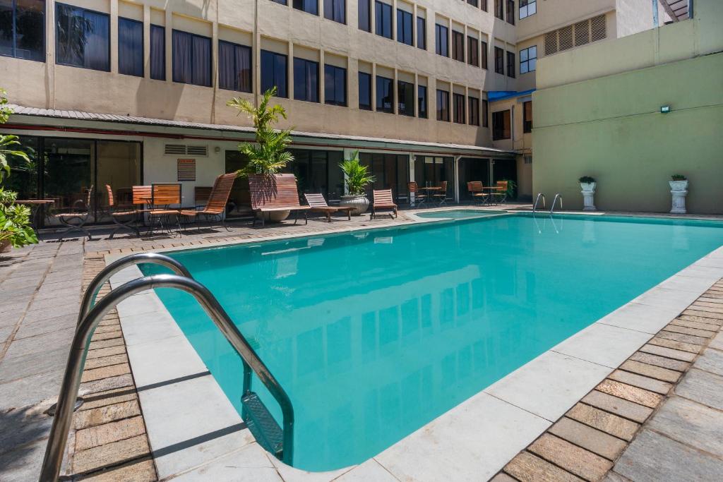 Bazén v ubytování Hotel Janaki nebo v jeho okolí