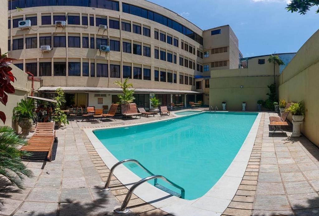 Bazén v ubytování Hotel Janaki nebo v jeho okolí
