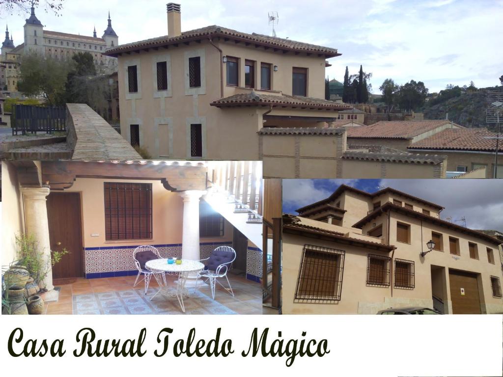 a collage of photos of a house at Toledo Magico in Toledo
