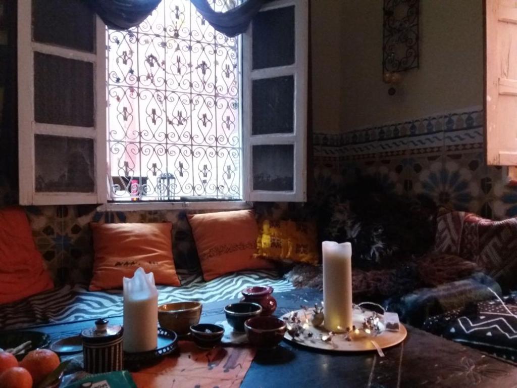 Posezení v ubytování Riad Kainos
