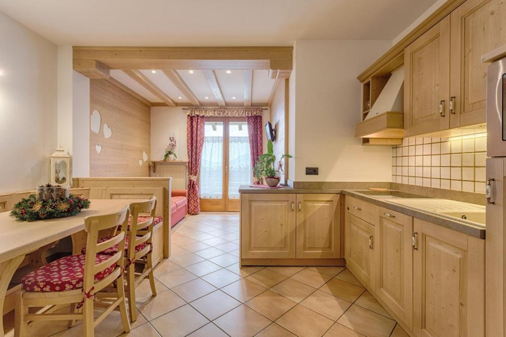 Kuchyň nebo kuchyňský kout v ubytování Residence Ronchi