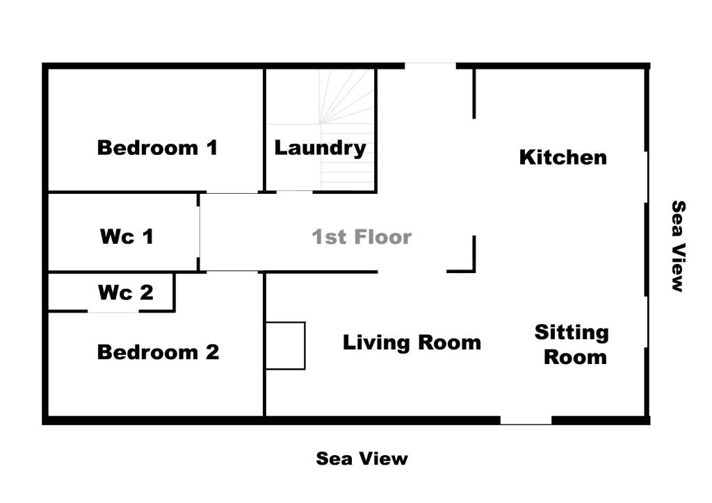 a block diagram of a house at Royal Villa Pedi in Symi