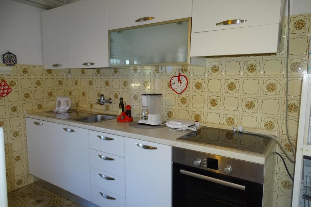 Kuchyňa alebo kuchynka v ubytovaní Apartment Parenzana Bibali 65 A 52460-Buje