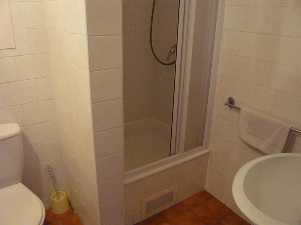 Koupelna v ubytování Hotel Hasa