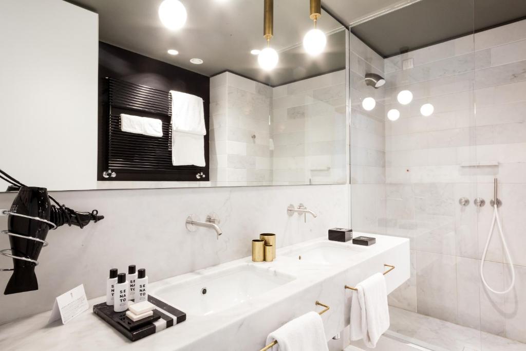 Koupelna v ubytování Senato Hotel Milano