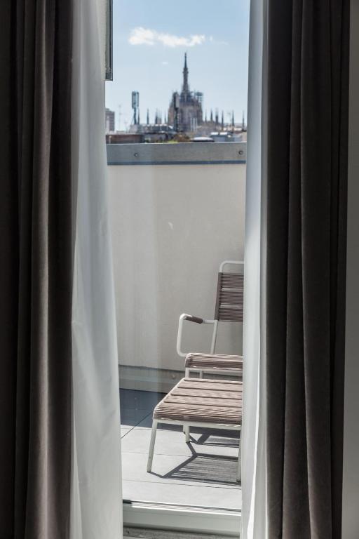 Balkón nebo terasa v ubytování Senato Hotel Milano