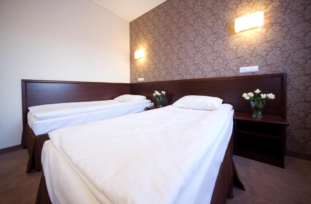Postel nebo postele na pokoji v ubytování Hotel Centrum