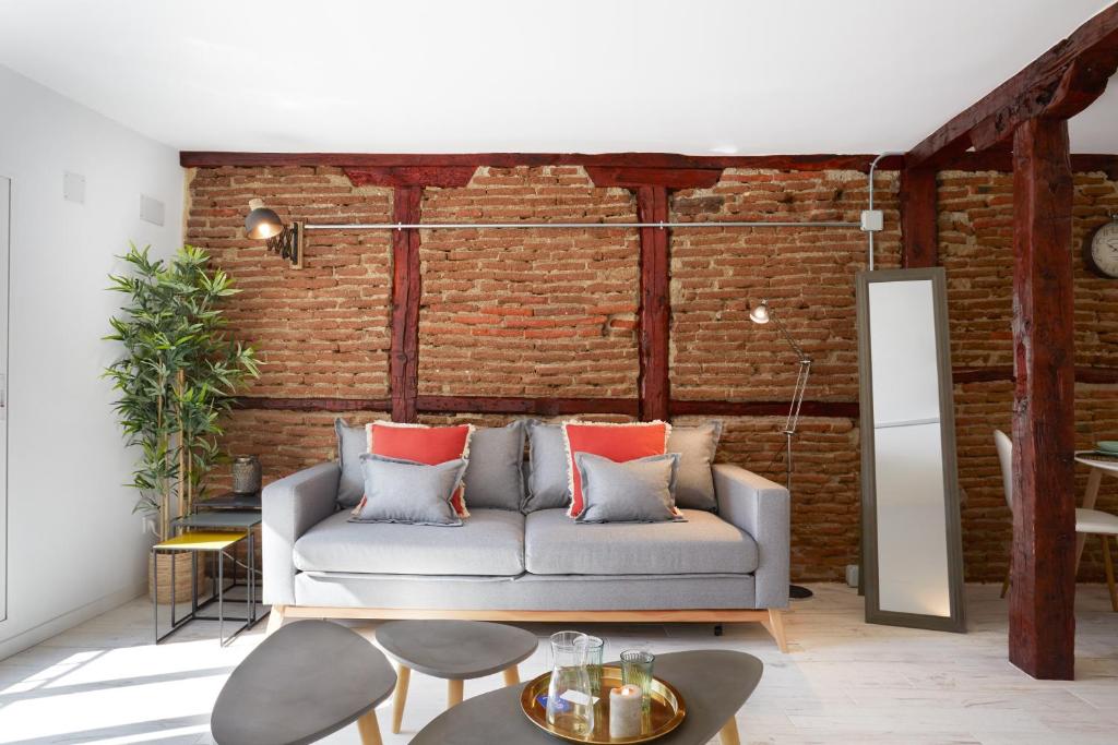 Posezení v ubytování LEEWAYS LOFT in PELAYO