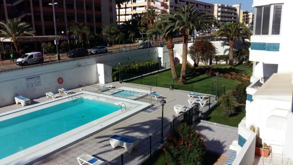 Bazén v ubytovaní Teror Playa alebo v jeho blízkosti