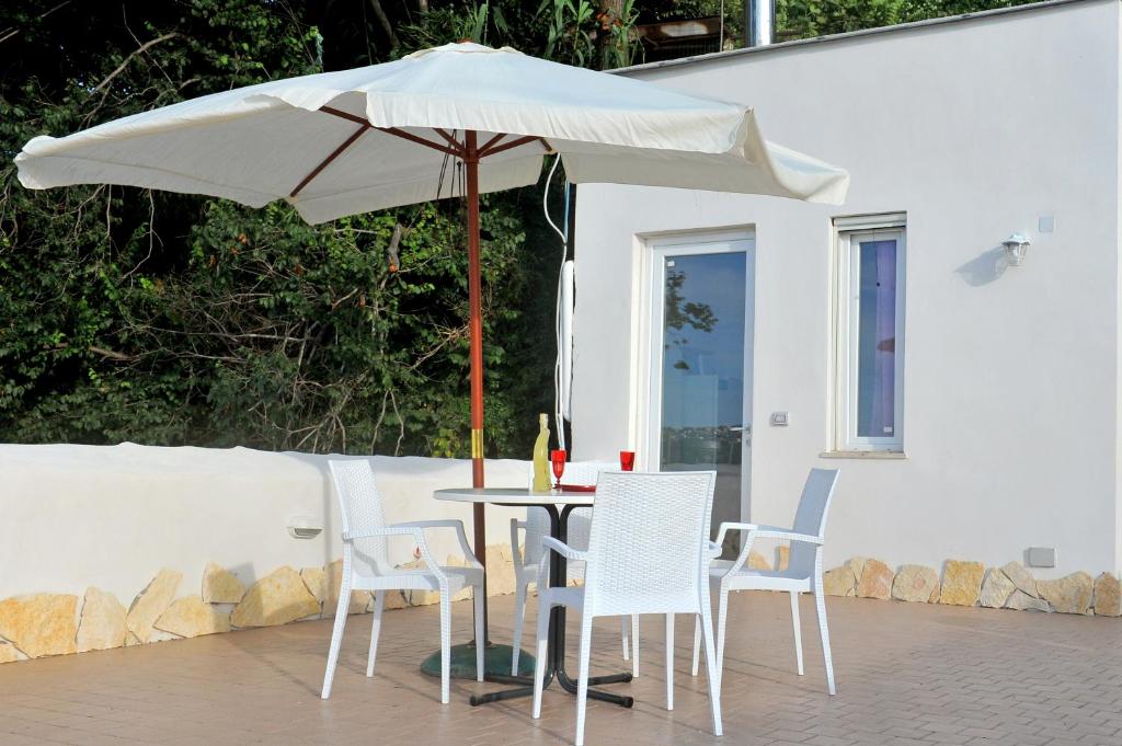 A patio or other outdoor area at casa vacanze"IL TRAMONTO"