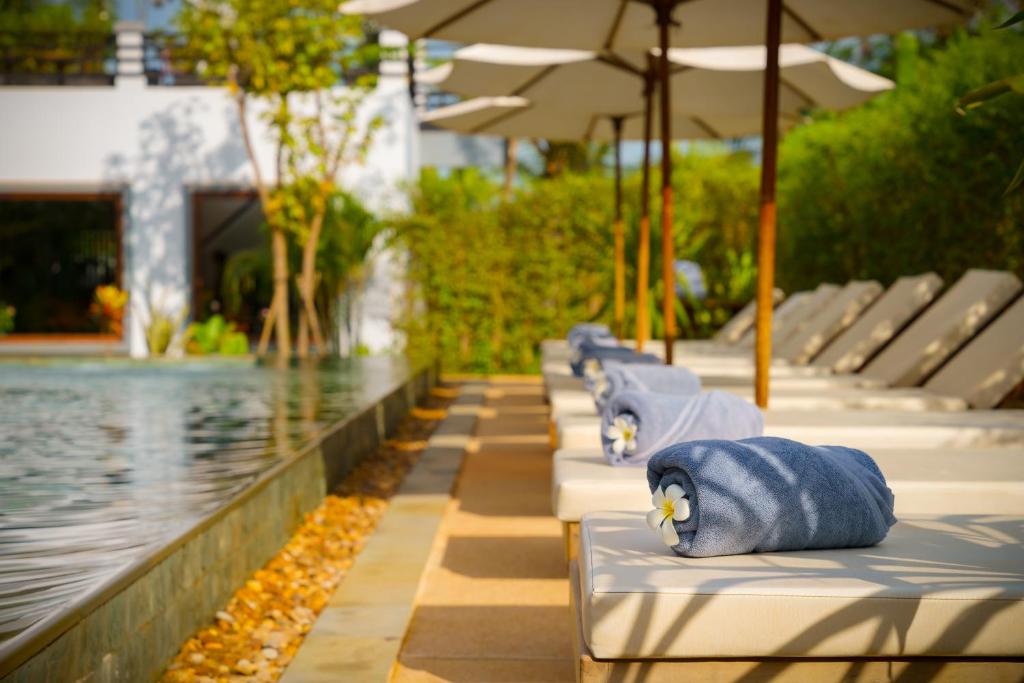 Zahrada ubytování Khmer House Resort