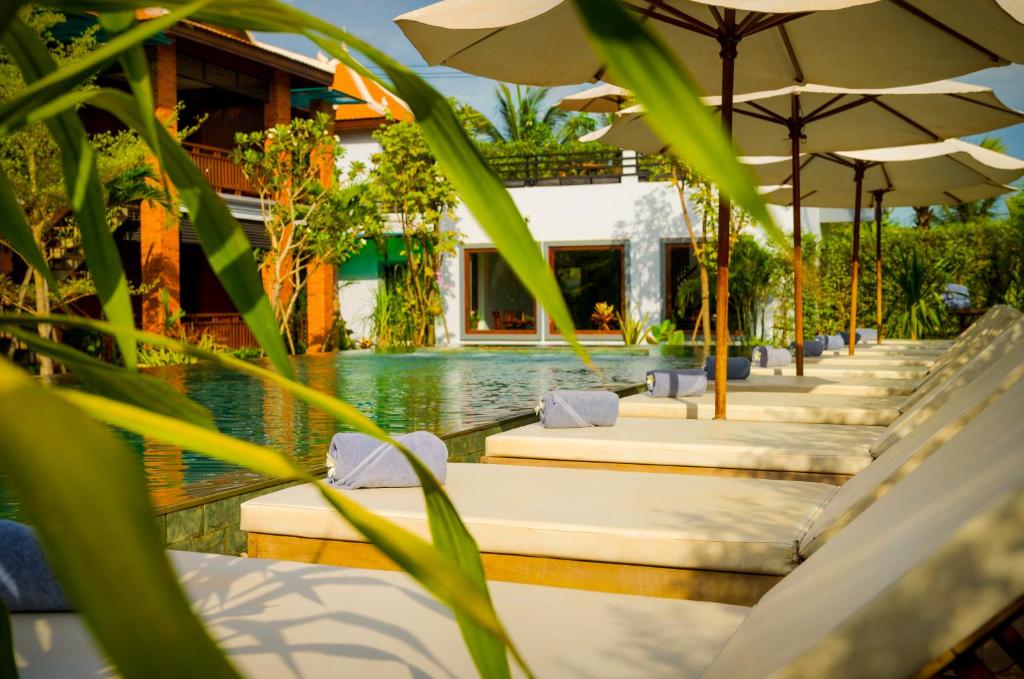 Bazén v ubytování Khmer House Resort nebo v jeho okolí